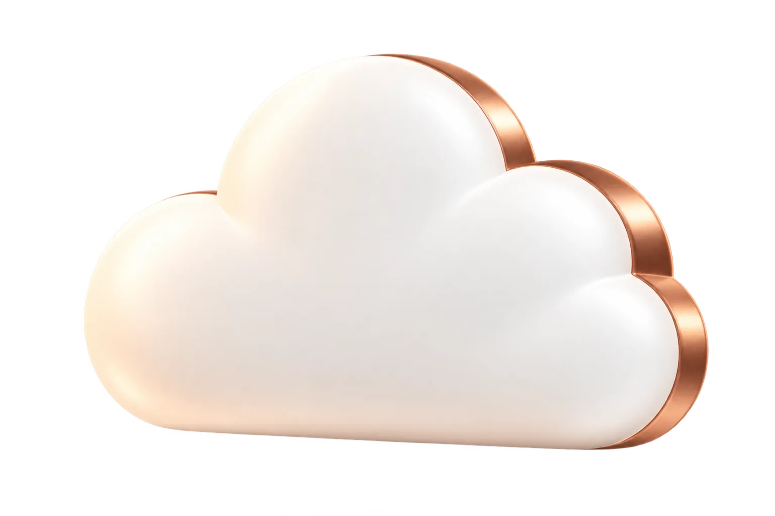 Illustrative copper-rimmed cloud